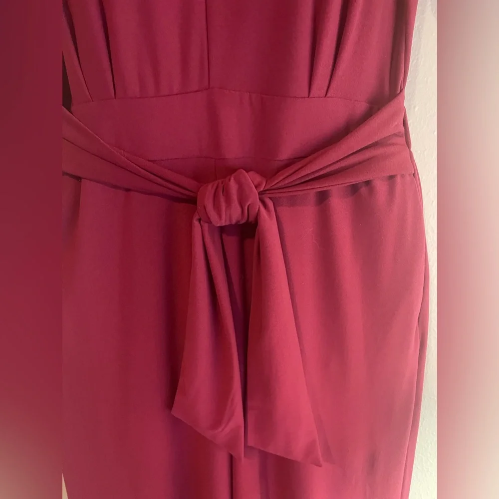 Burgundy short sleeve jumper